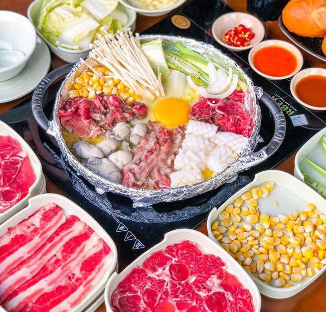 Rakuen Hotpot - Buffet Lẩu Sệt Hải Sản, Bò Mỹ - Free Quầy Line